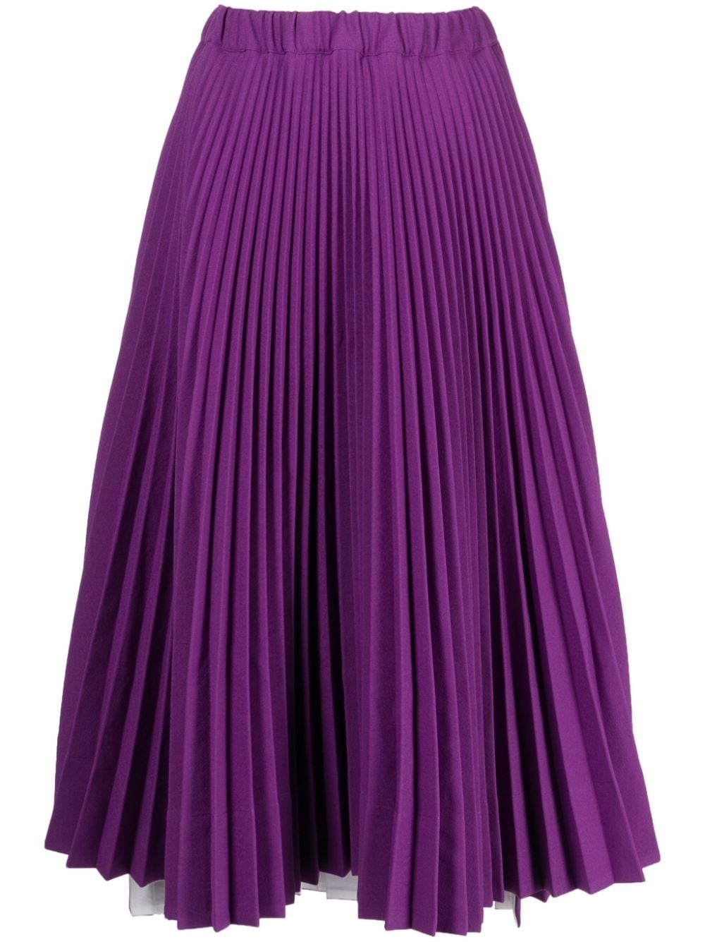 pleated midi skirt - 1