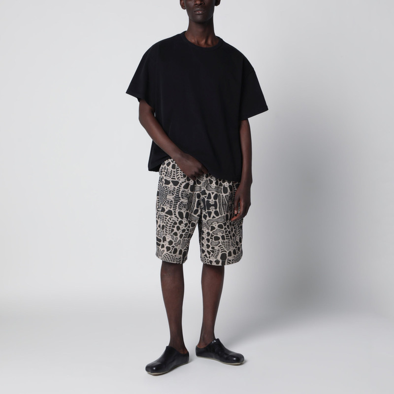 BRAIN DEAD Black oversized cotton T-shirt outlook