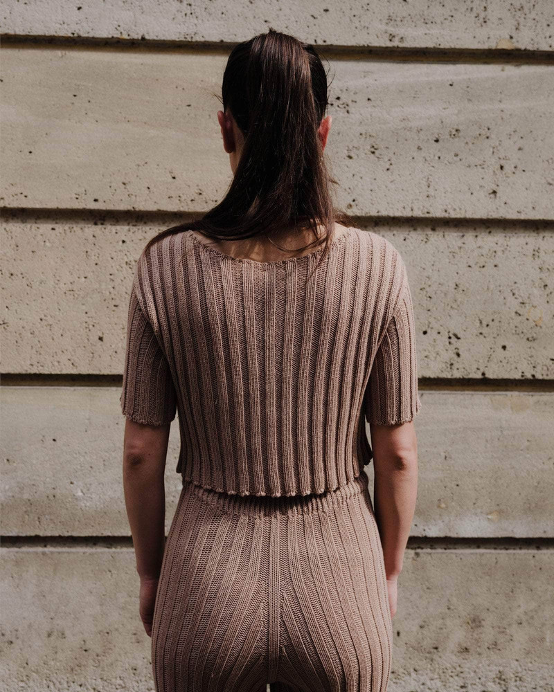 BASERANGE Macau Tee Shirt - Organic Cotton Rib outlook