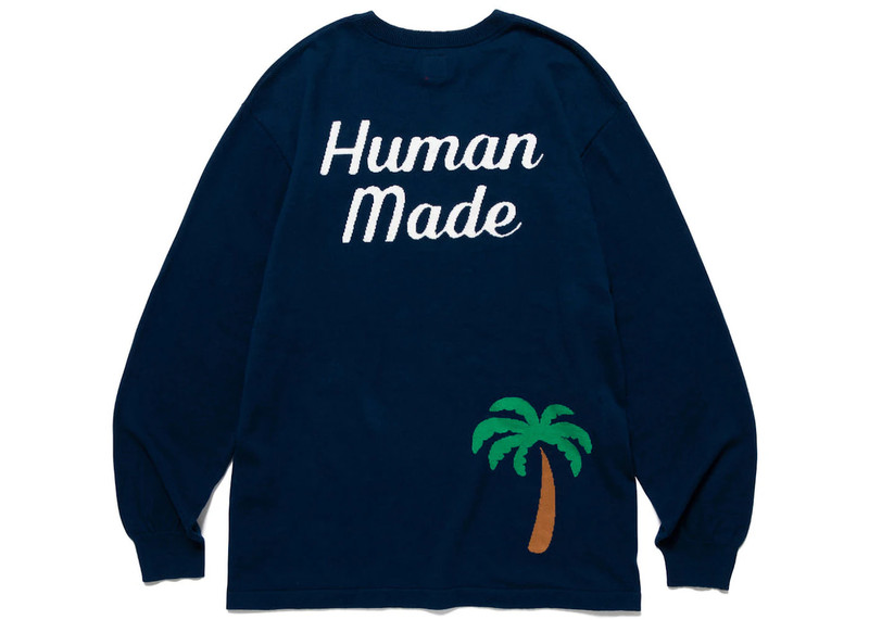 Human Made Human Made Flamingo Knit Sweater Navy outlook