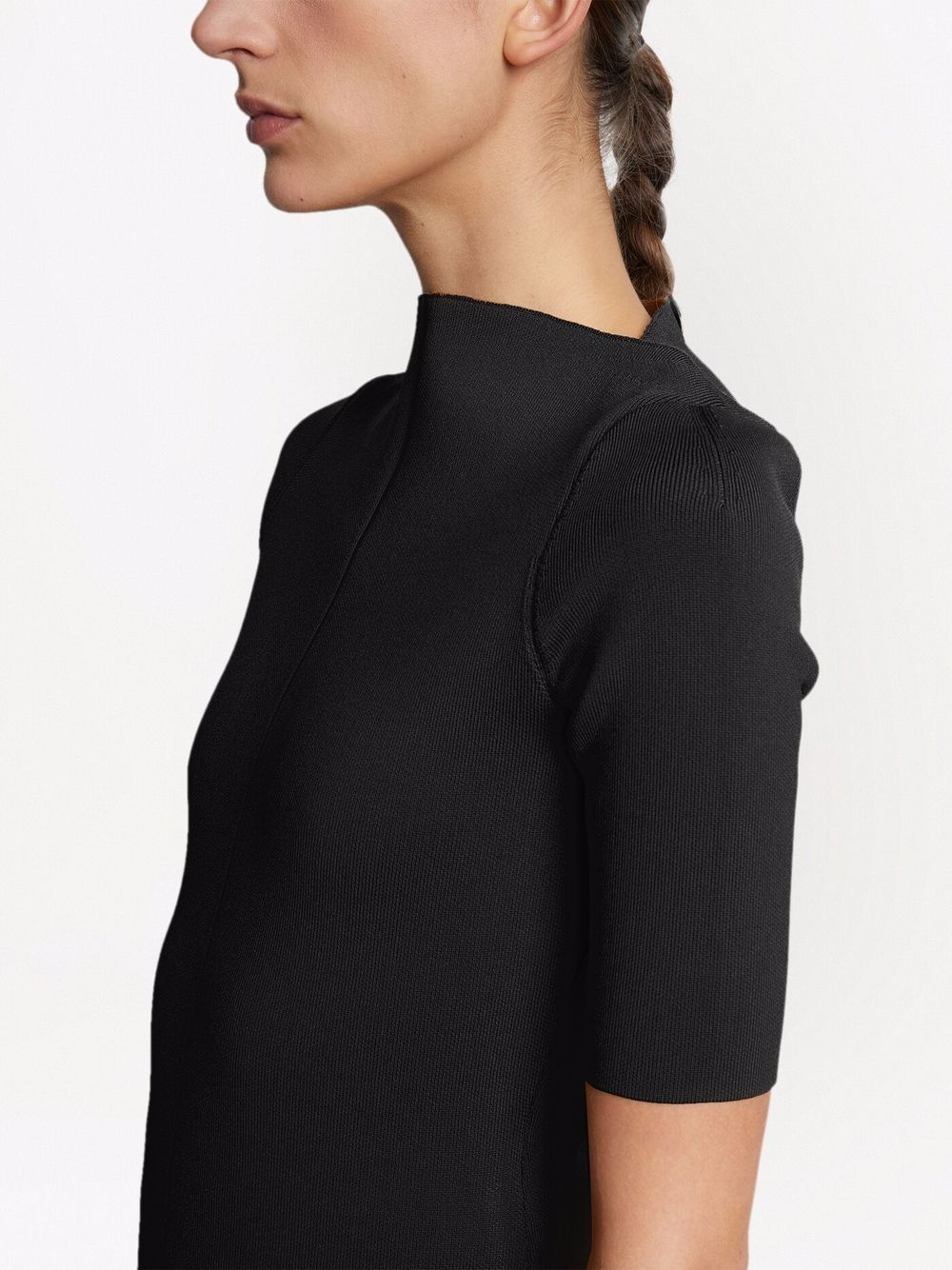 mock neck knitted top - 5
