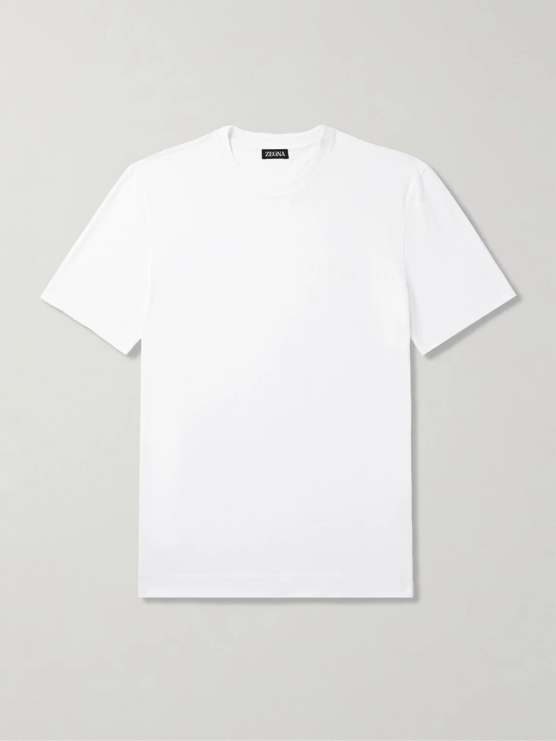 Slim-Fit Logo-Embroidered Cotton-Jersey T-Shirt - 1