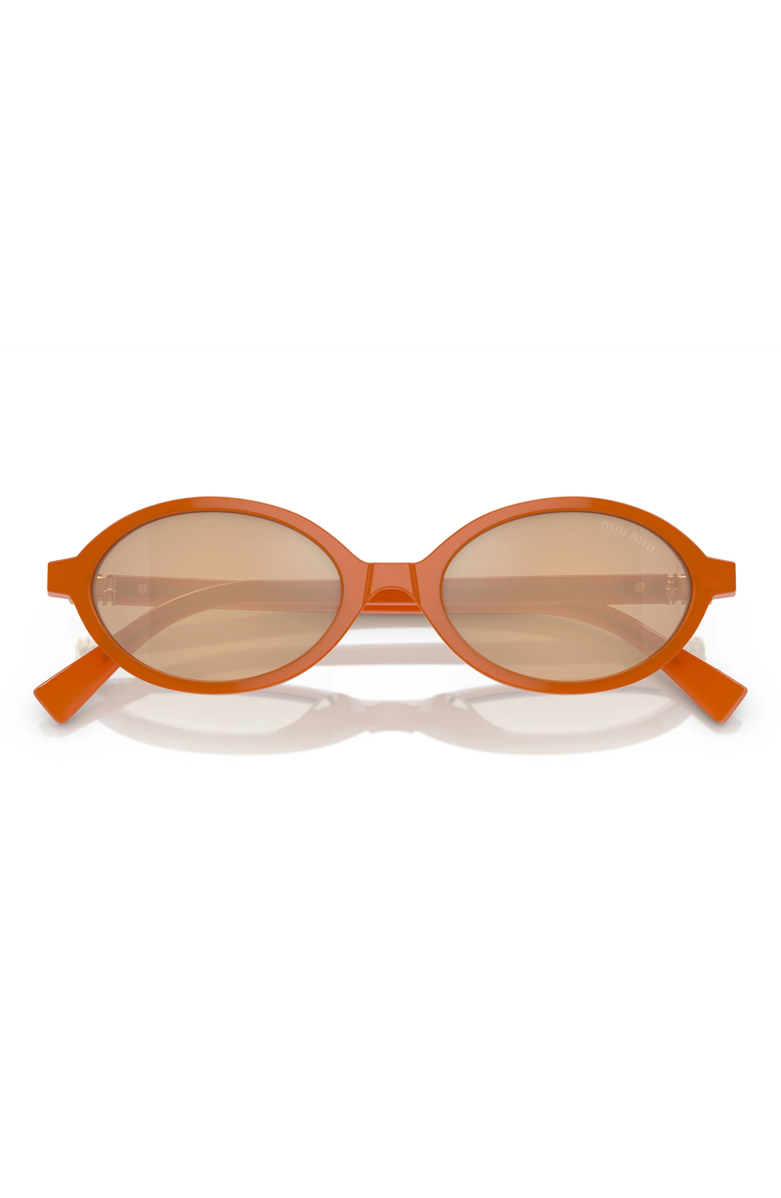 Miu Miu 50mm Oval Sunglasses | REVERSIBLE