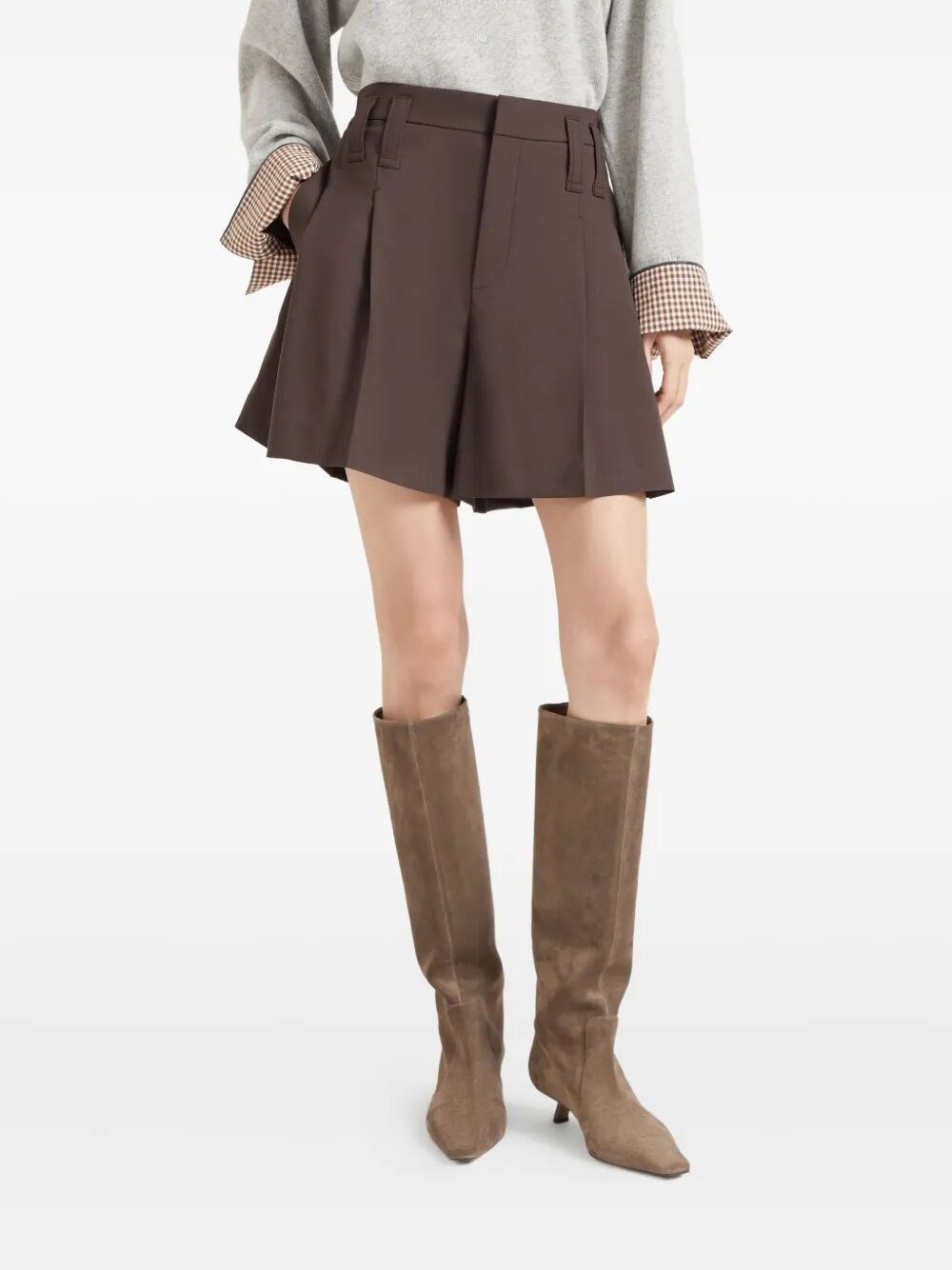 Formal Shorts With Monili - 5
