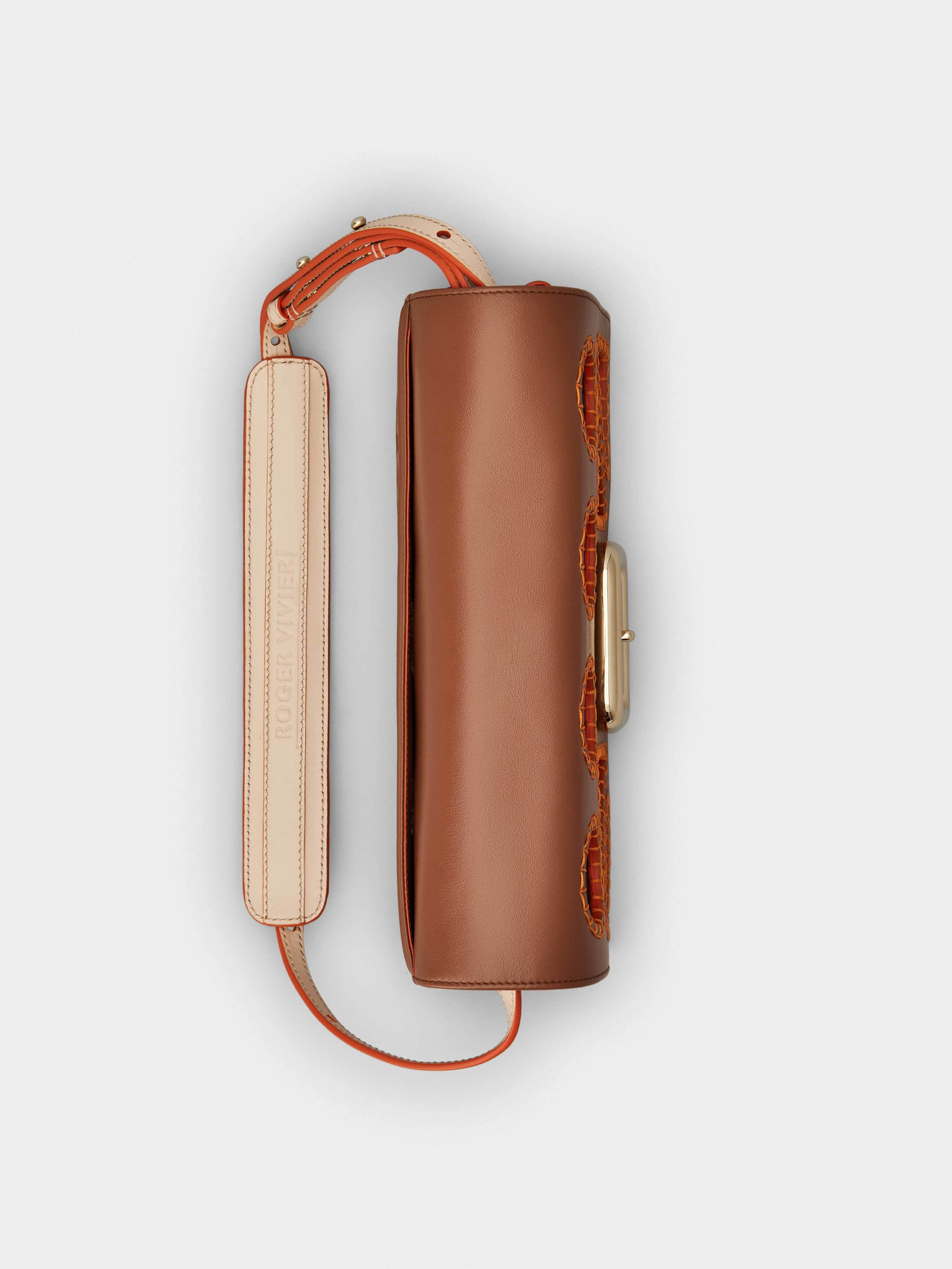 Viv' Choc Playful Bag in Leather - 6