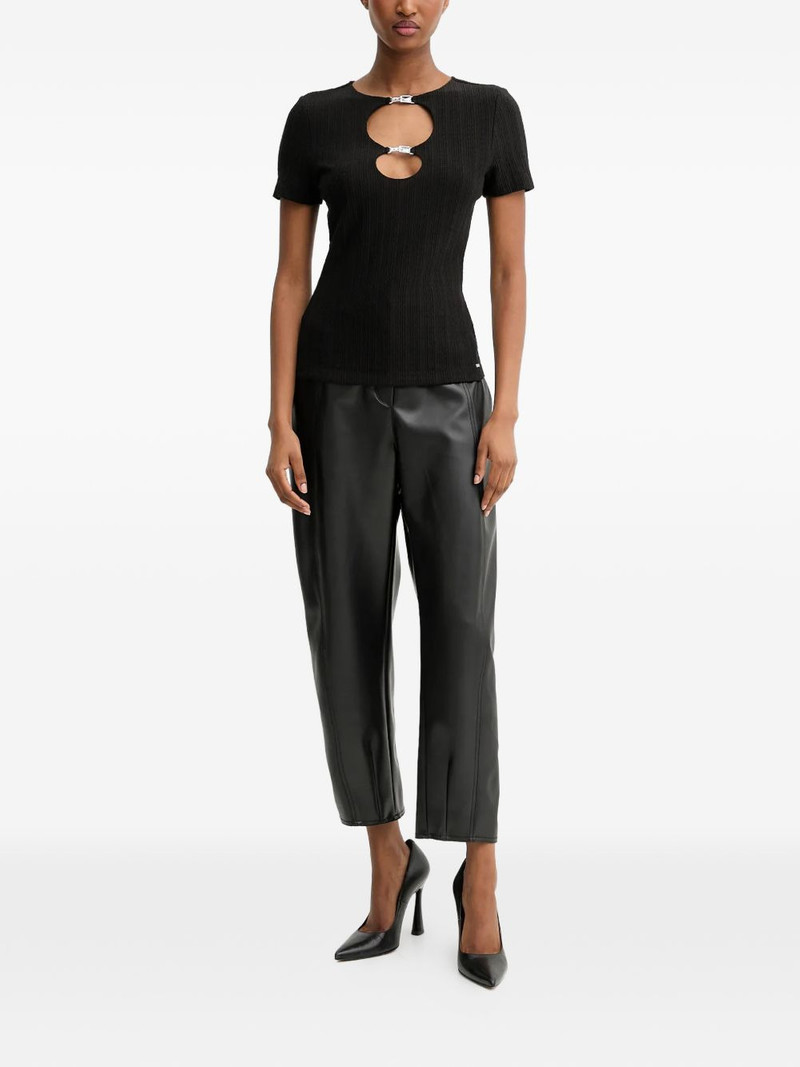 GUESS USA cut-out detail T-shirt outlook