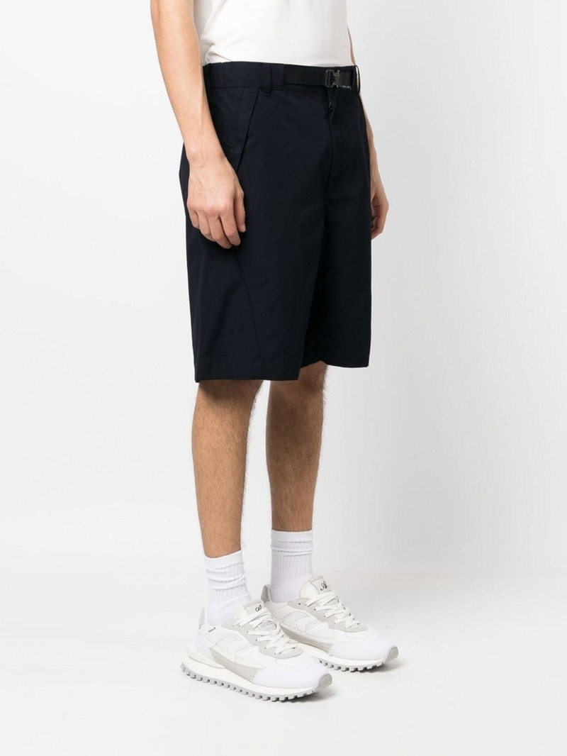 logo-print belted-waist shorts 4