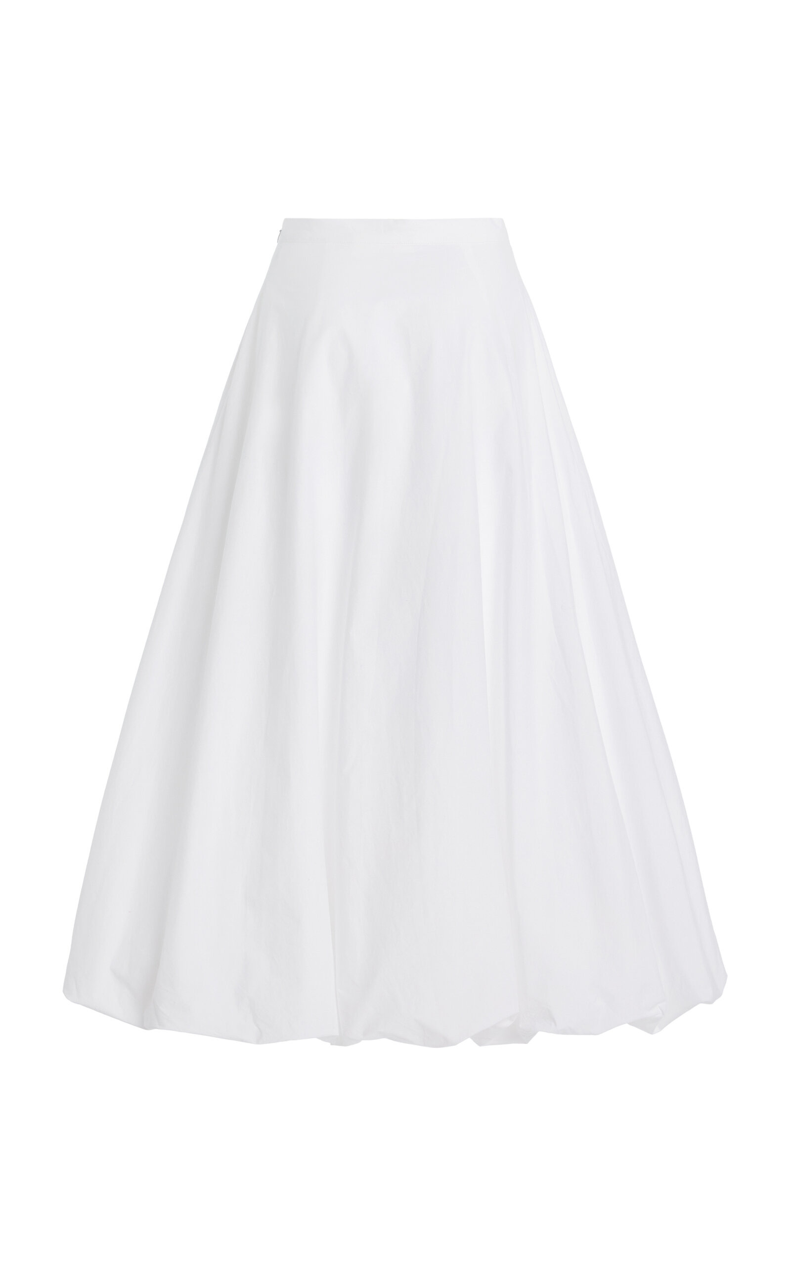 Aubrey Organic Cotton Bubble Maxi Skirt white - 5