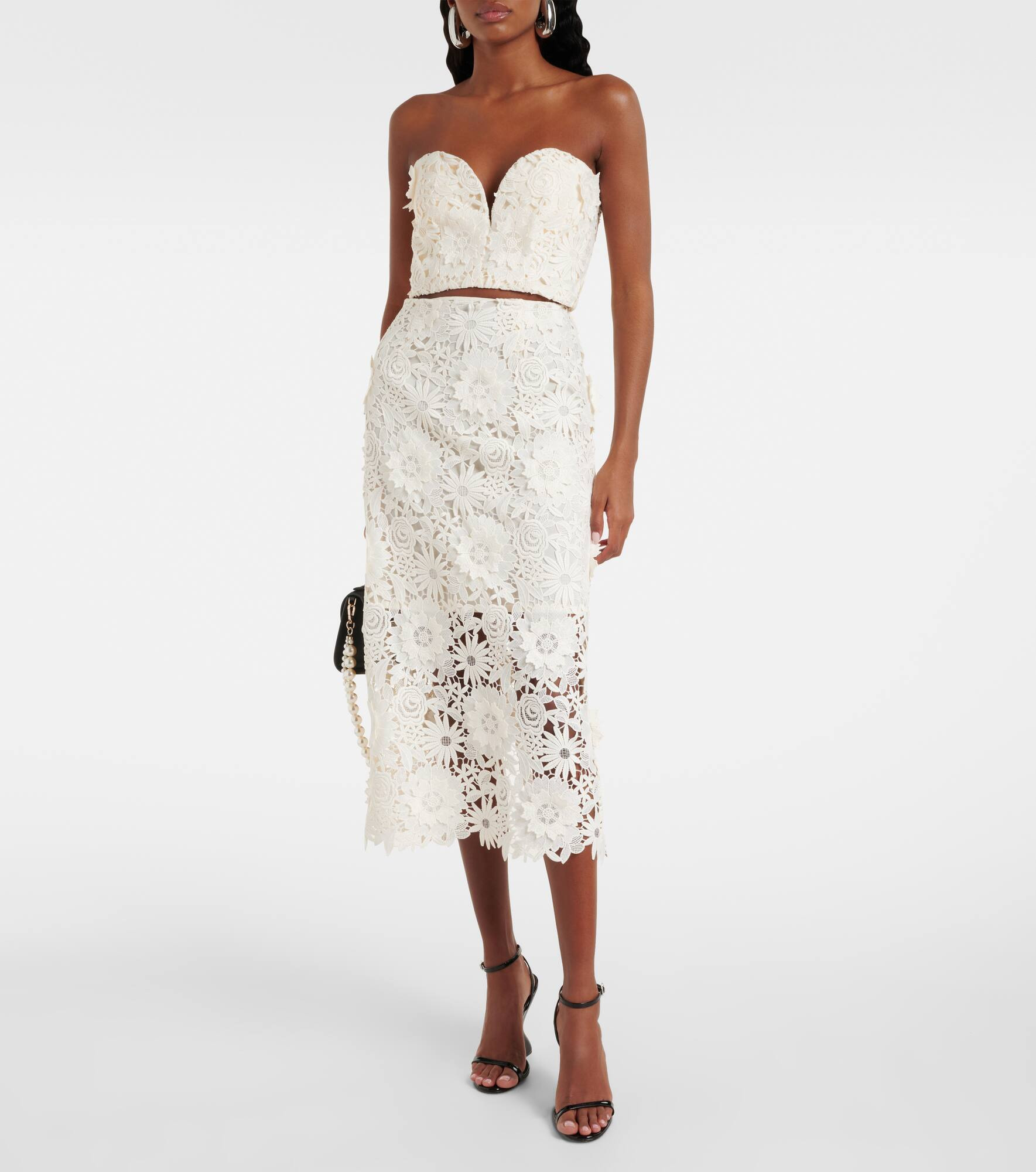 Bridal lace pencil skirt - 2