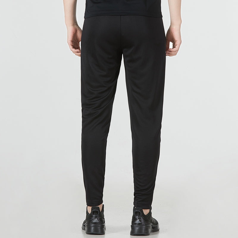 Men's adidas Solid Color Pants Zipper Casual Sports Pants/Trousers/Joggers Black HC0332 - 4