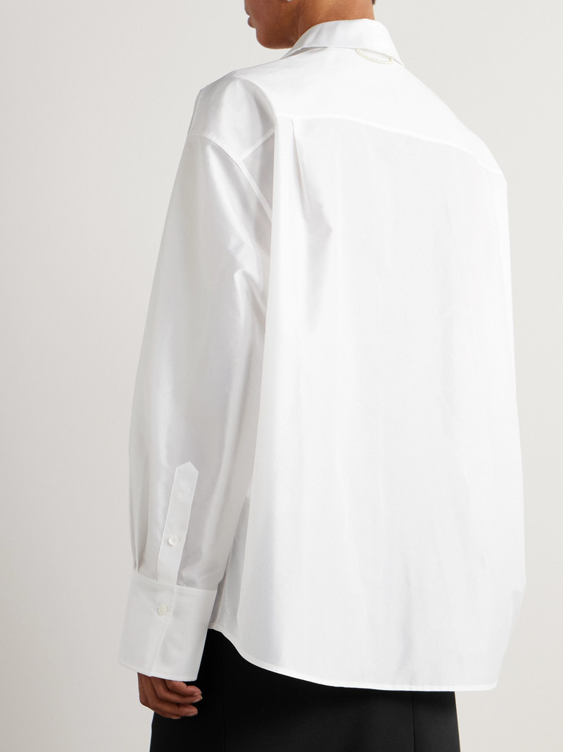 Pearl-embellished Taffeta Shirt 3