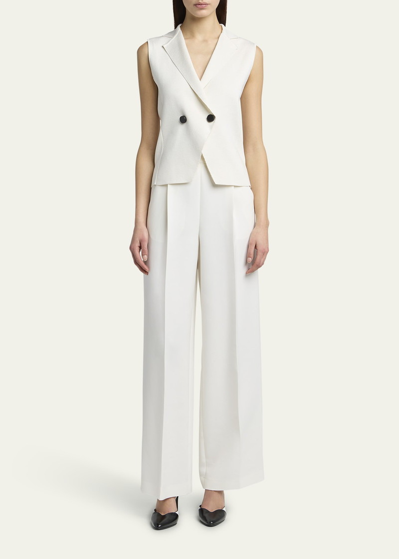 GIORGIO ARMANI Silk Knit Single-Breasted Vest outlook