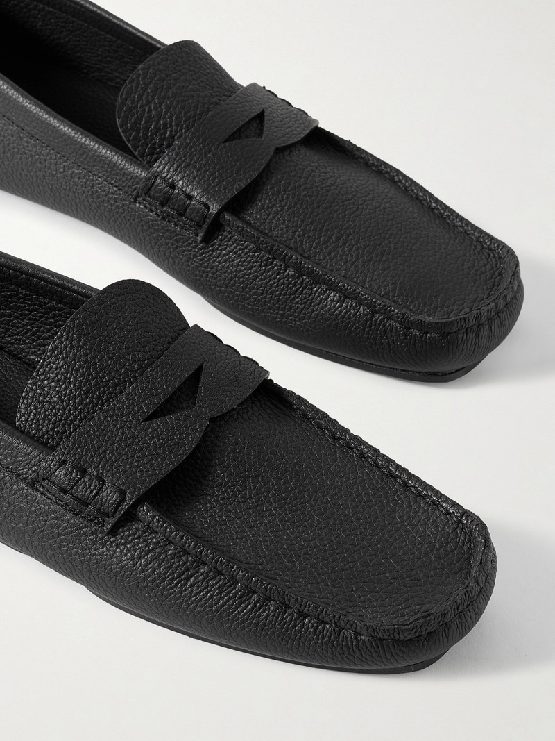 Billy Textured-leather Loafers 4