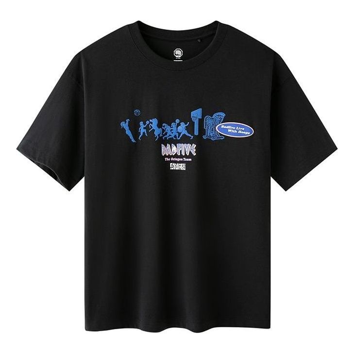 Li-Ning BadFive Graphic T-shirt 'Black Blue' AHST279-2 - 1