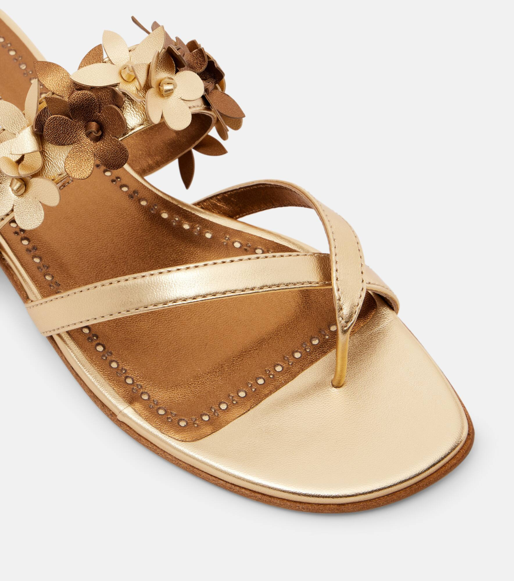 Fiosa metallic leather sandals - 5