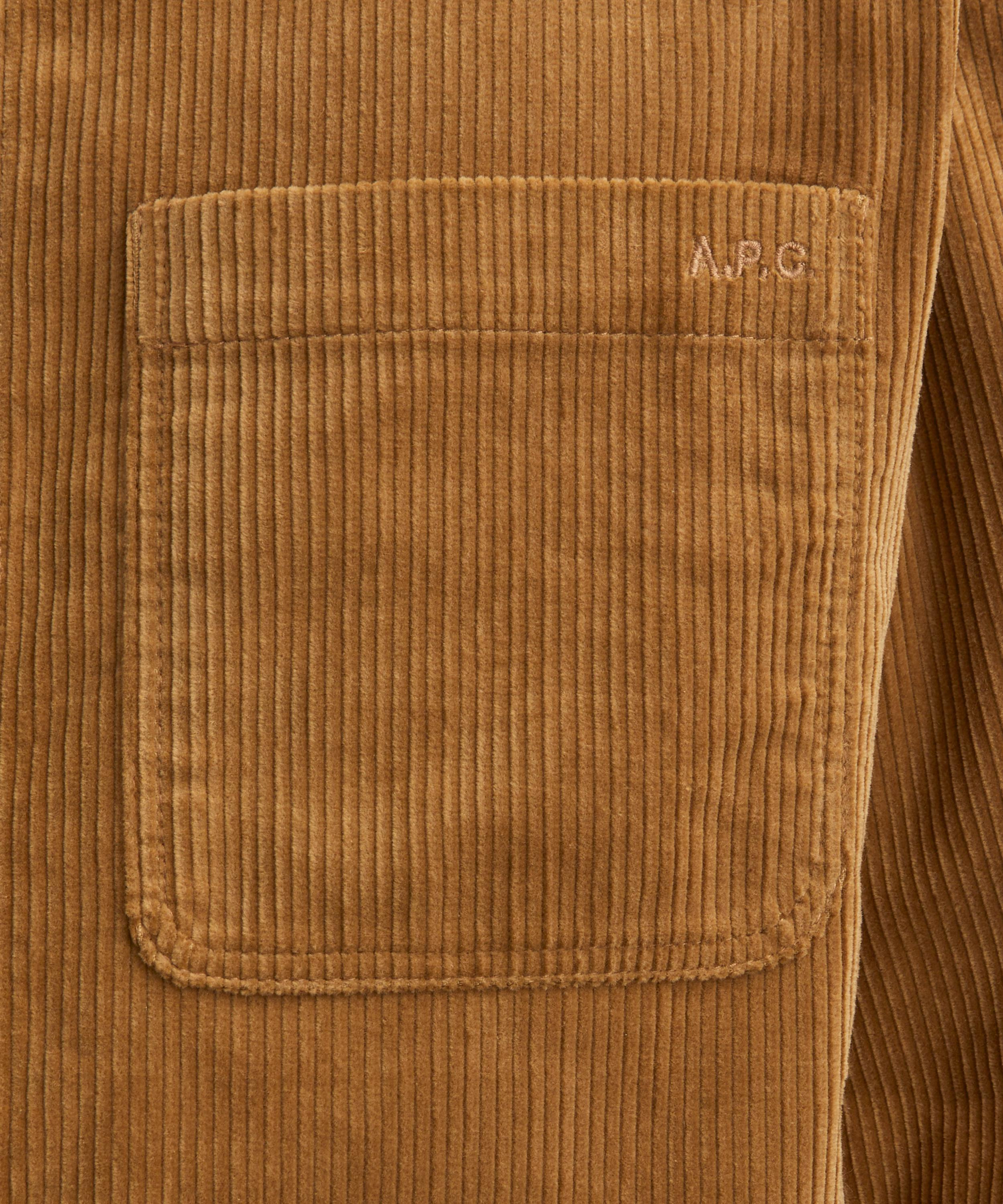 Leon Brown Corduroy Overshirt - 5