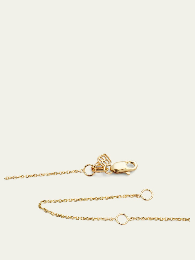 SYDNEY EVAN Medium Enamel Evil Eye Necklace outlook