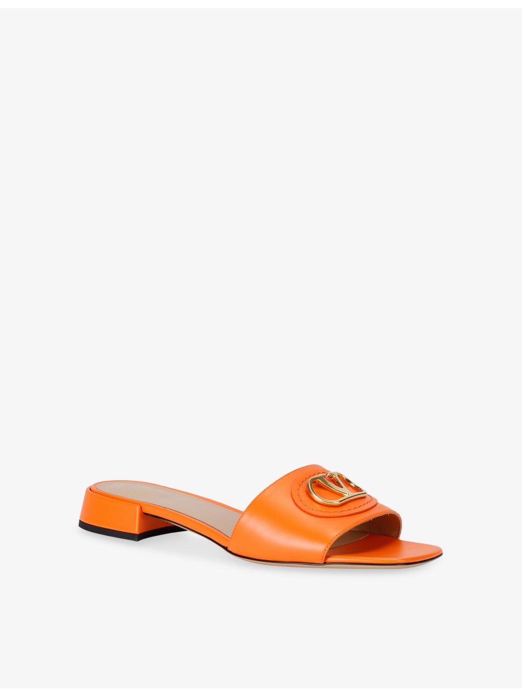VLogo 20 Leather Slides - 3