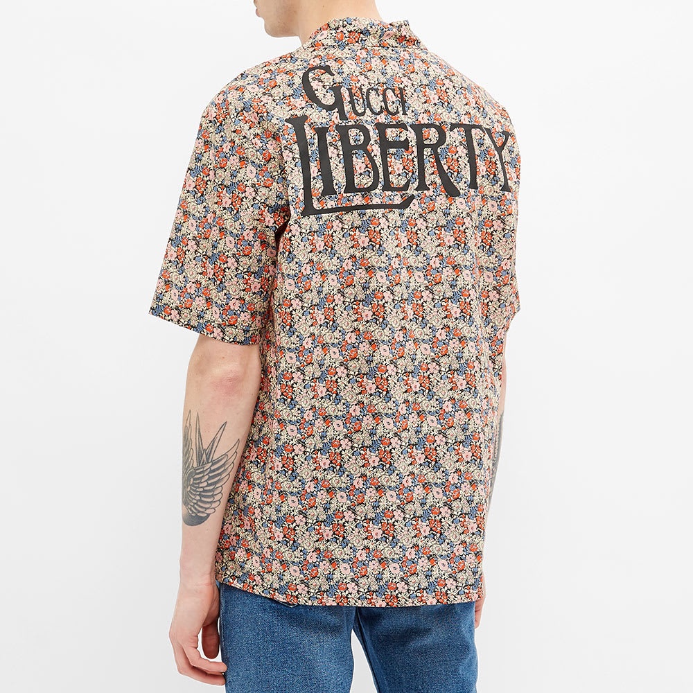 Gucci Liberty Back Logo Vacation Shirt - 5