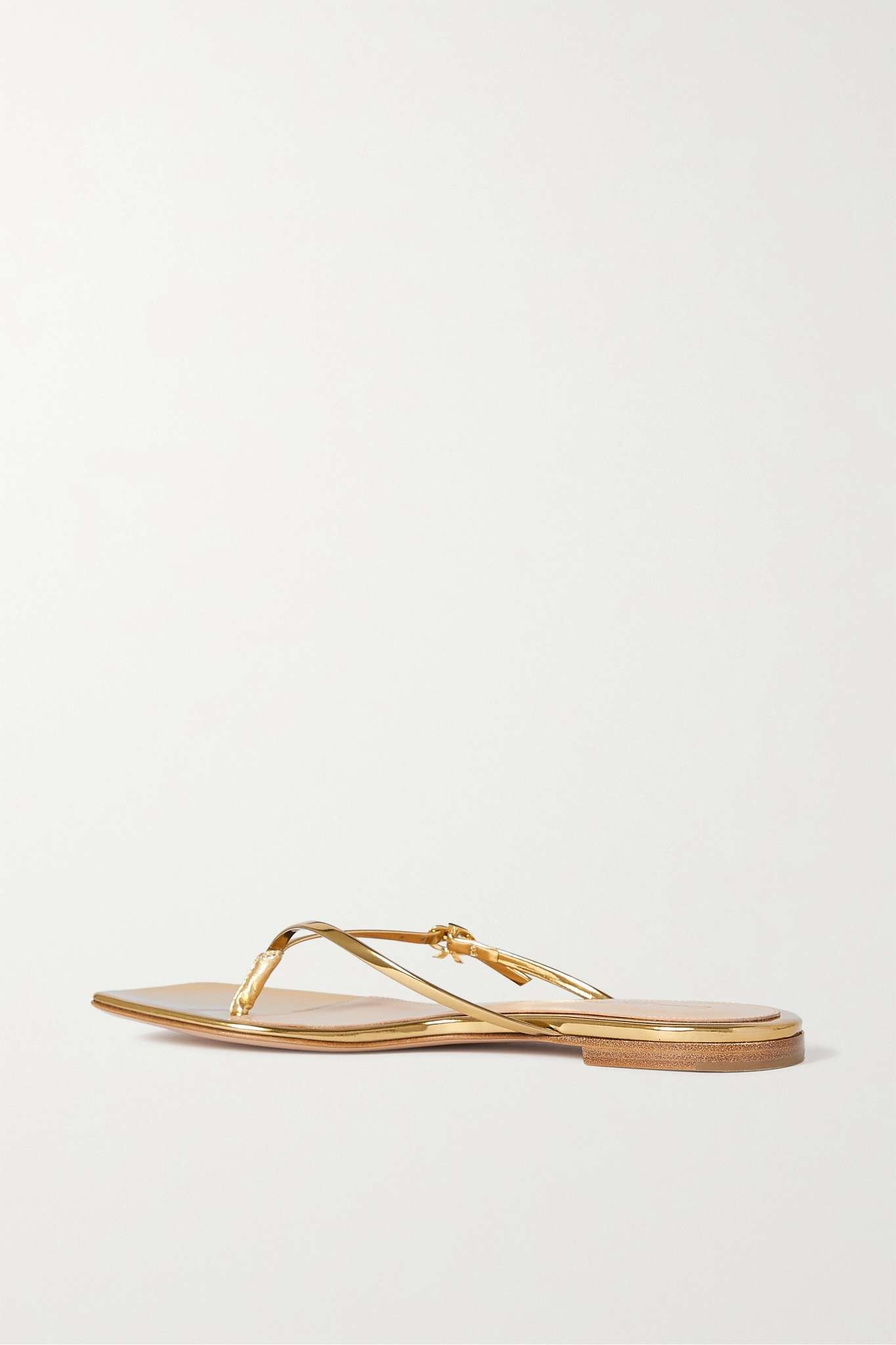 Mirrored-leather sandals - 3