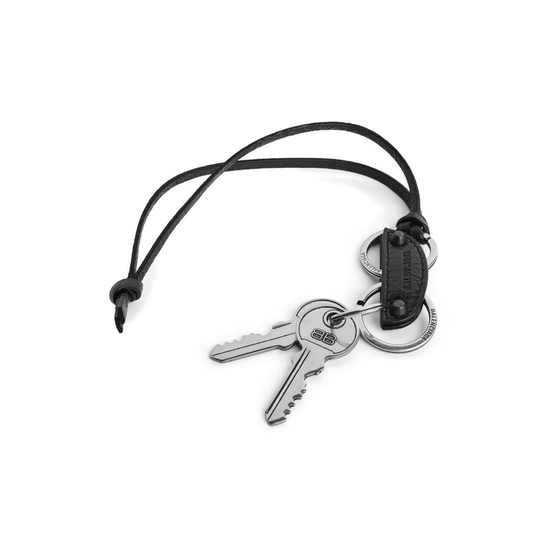 BALENCIAGA Men's Le City Charm/keychain in Black outlook