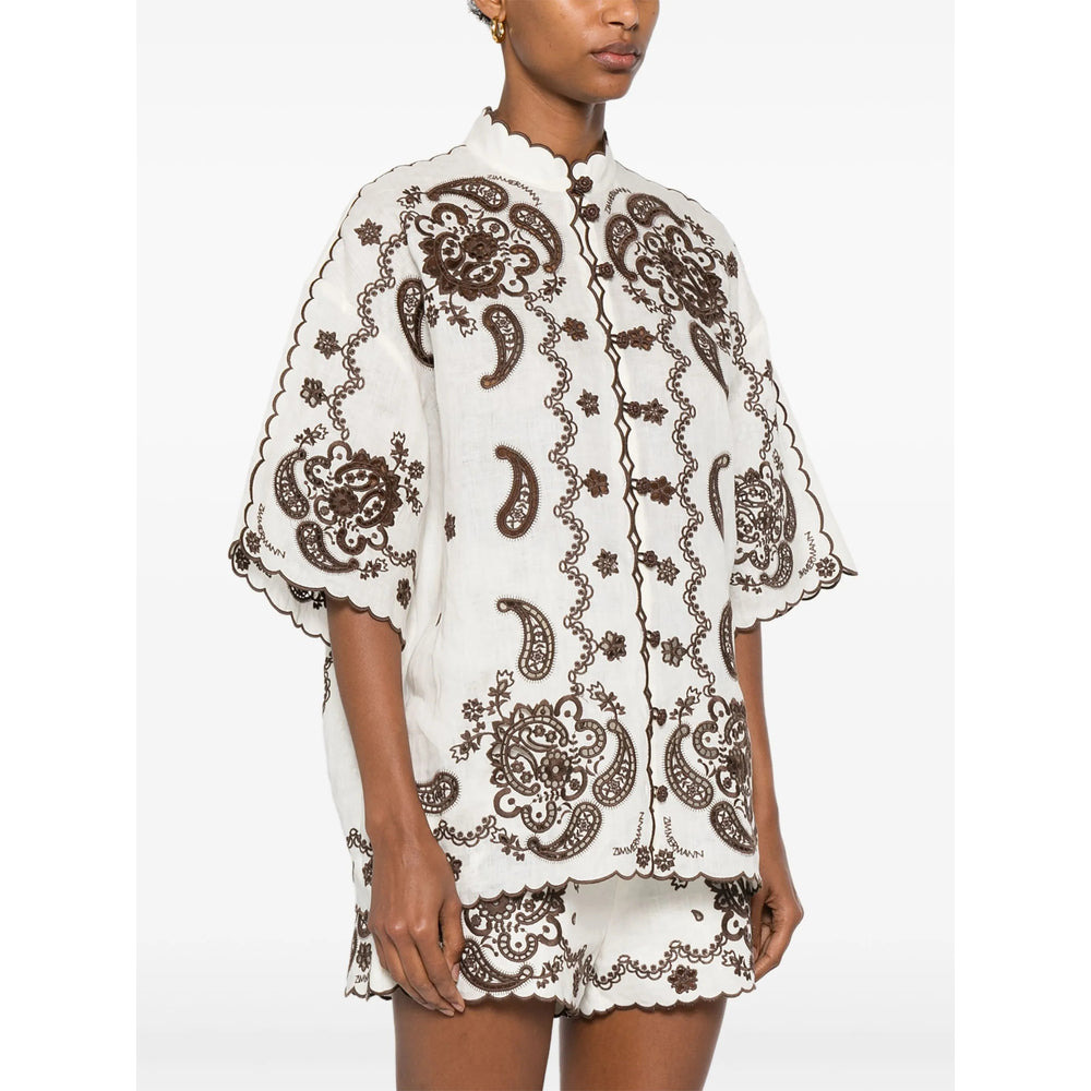 Zimmermann Neutrals Tops - Shirts Women - 4