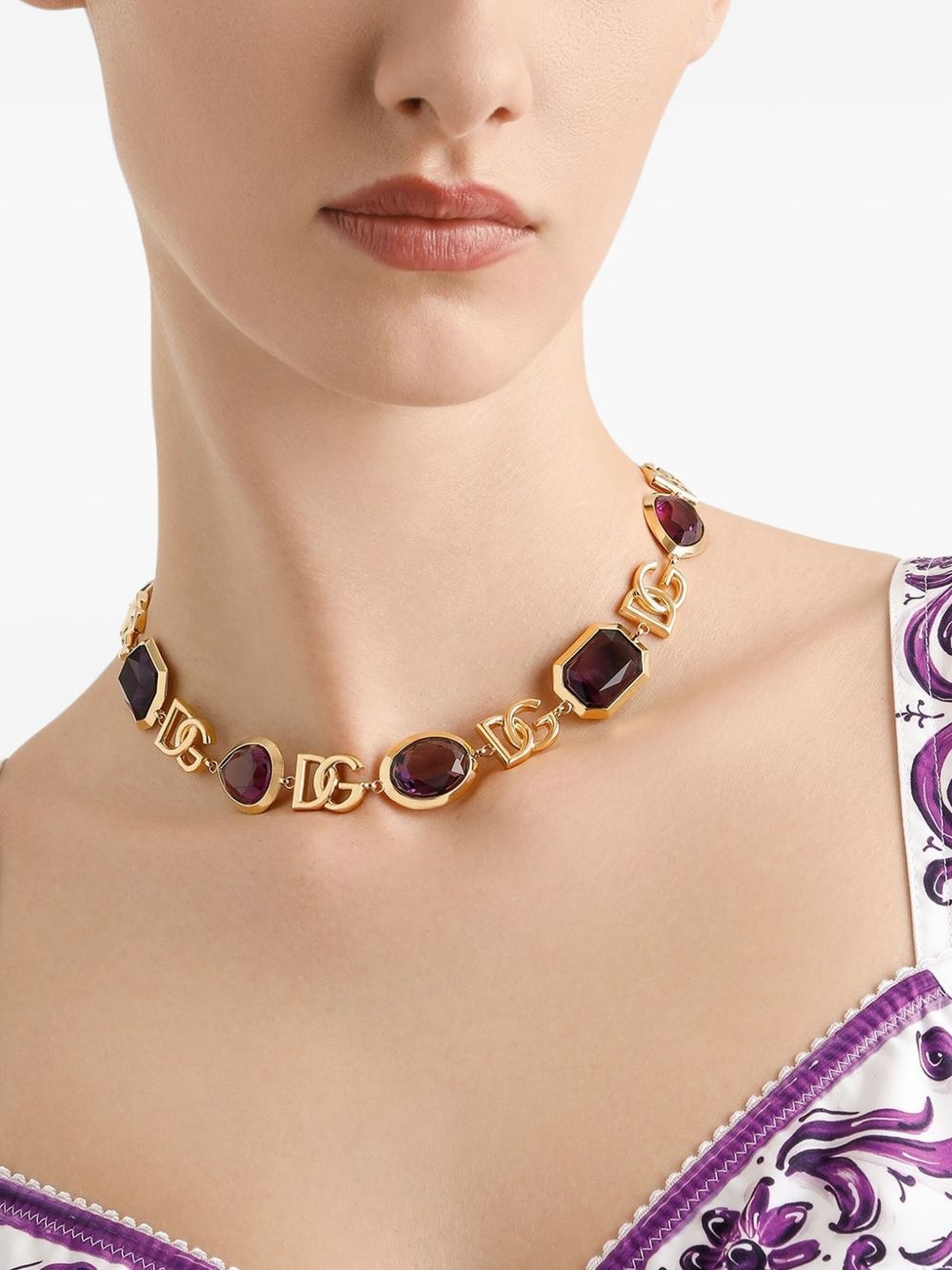 logo-plaque necklace - 2