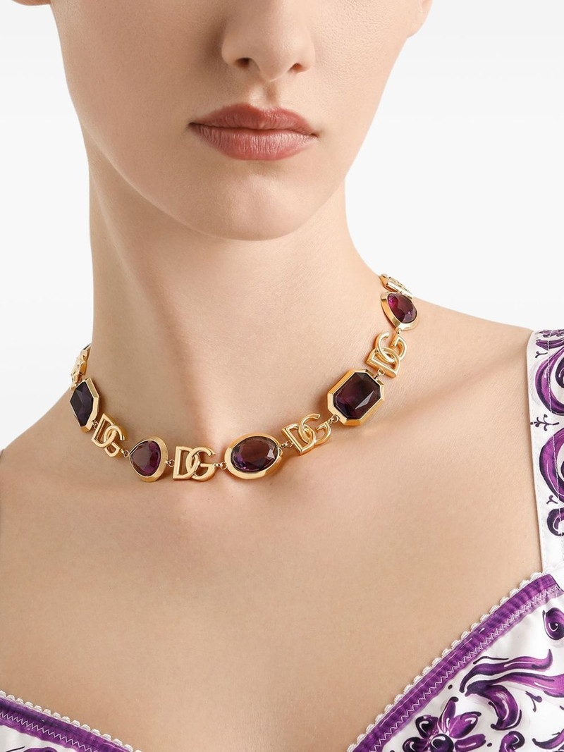 Dolce & Gabbana logo-plaque necklace outlook