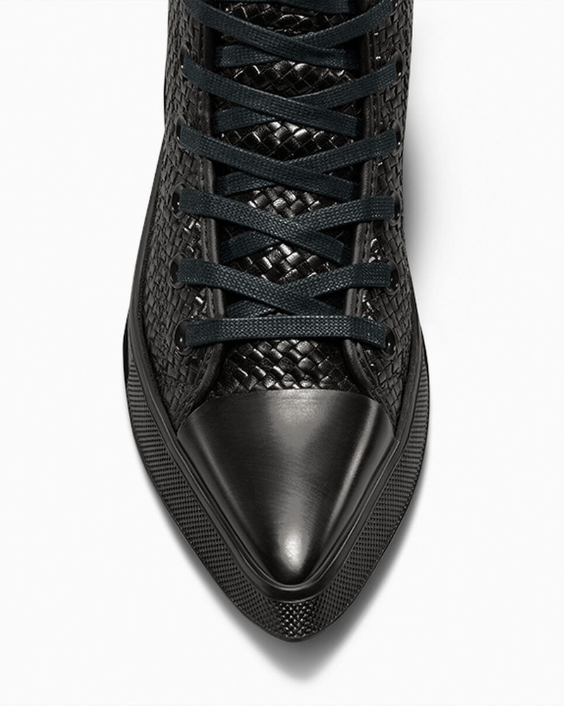 Chuck 70 De Luxe Pointed Platform Woven Leather 10