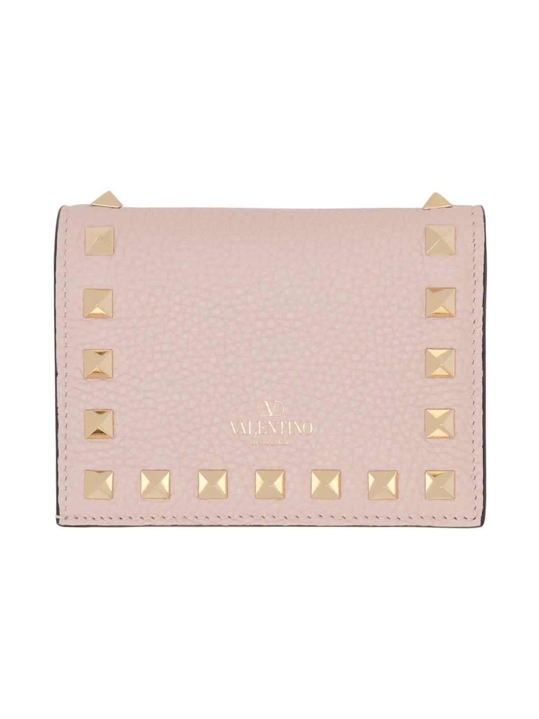 Pink Small Rockstud Wallet - 1