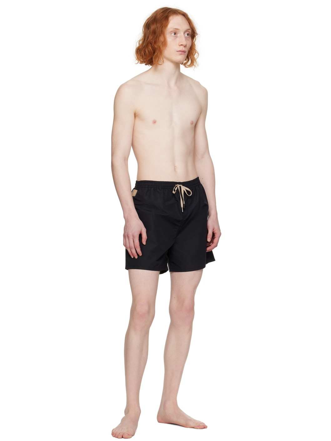 Black Le Raphia 'Le maillot Praia' Swim Shorts - 4