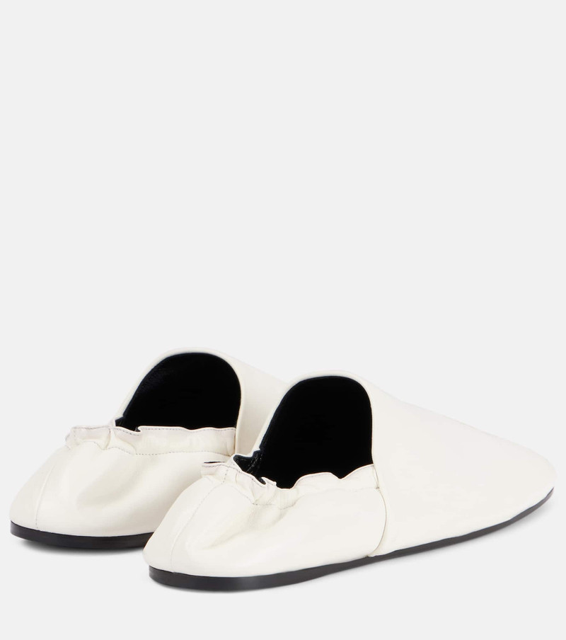 KHAITE Banks leather slip-on shoes outlook