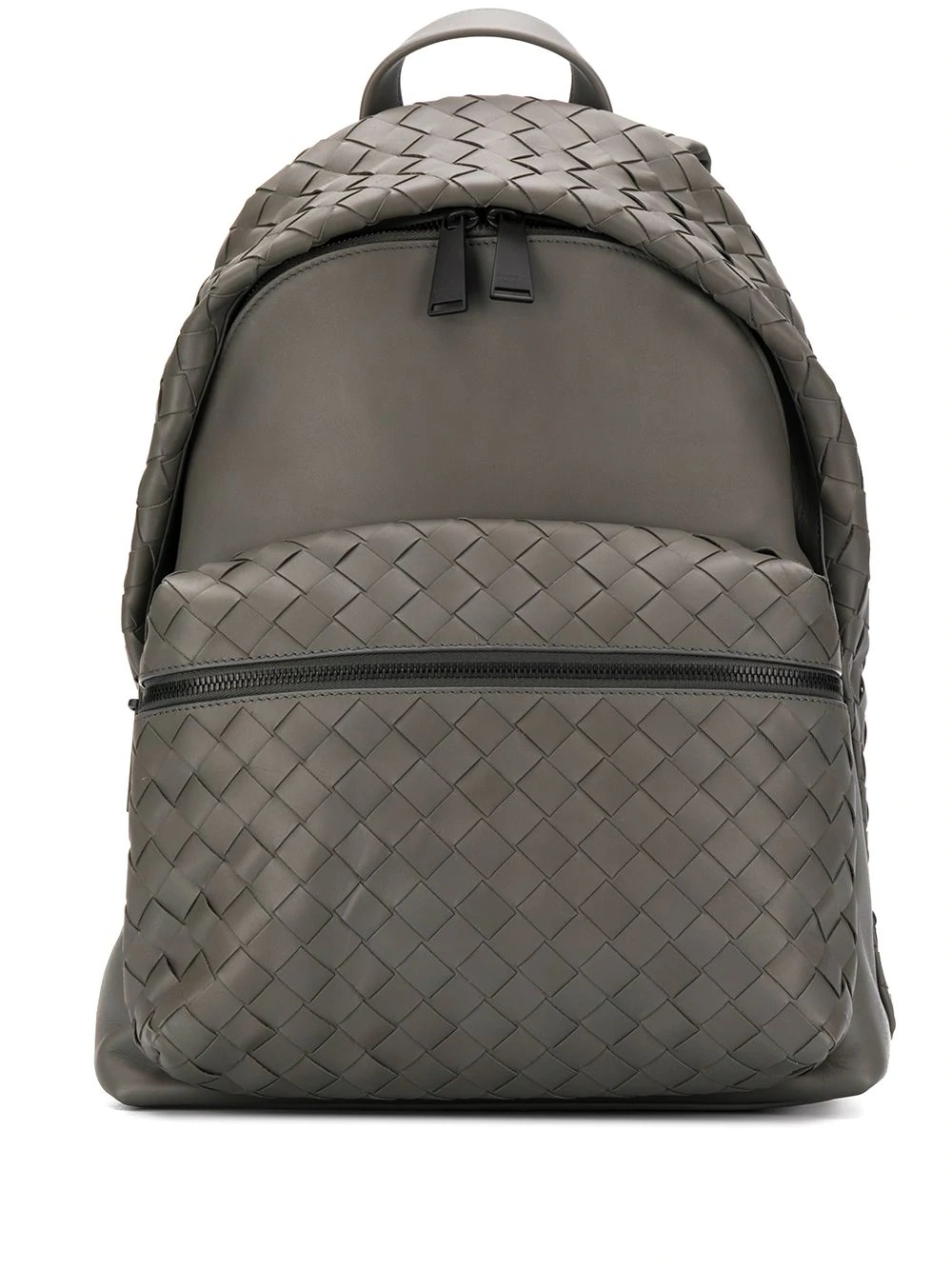 intrecciato weave backpack - 1