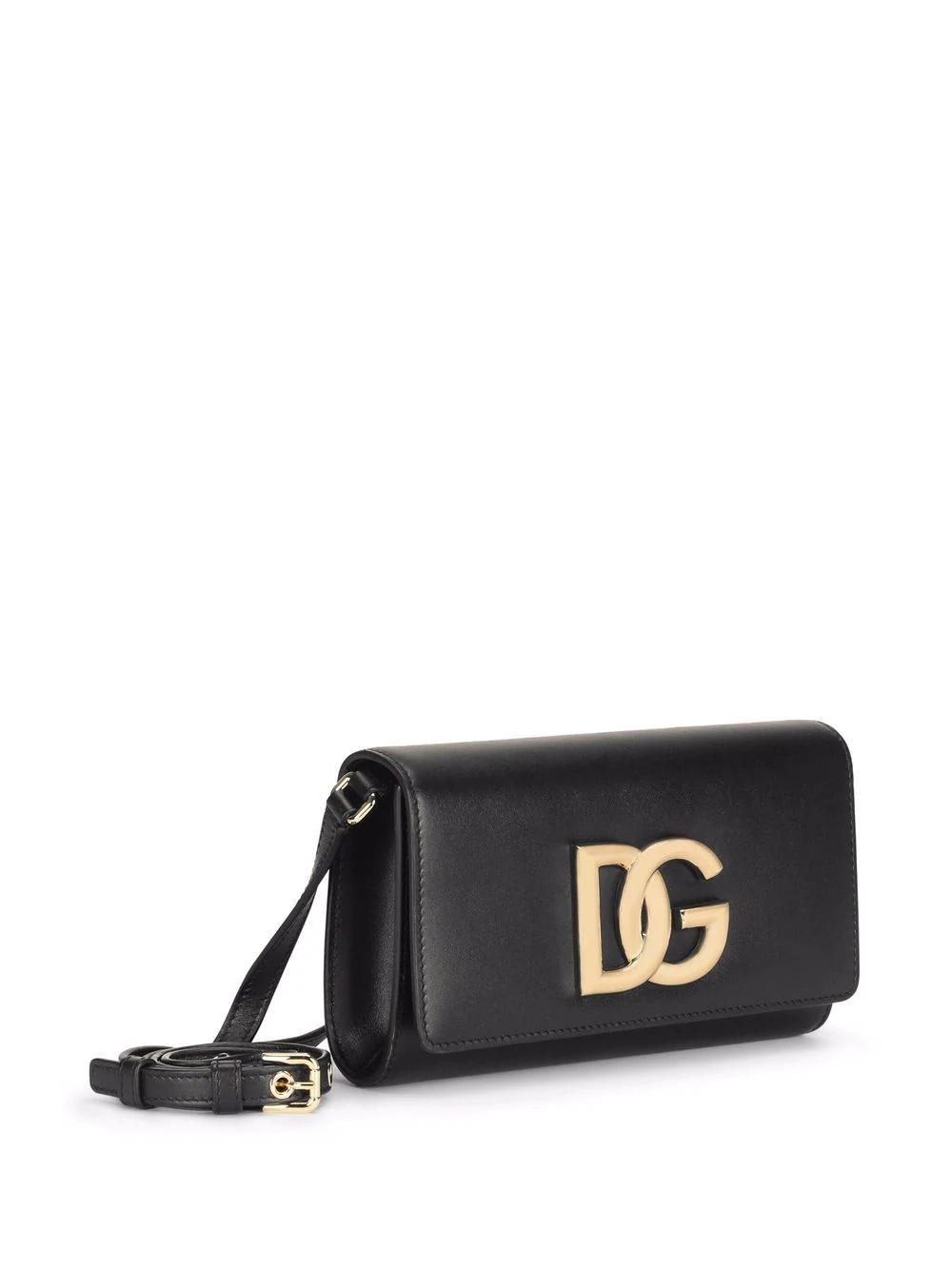 logo-plaque leather crossbody bag - 3