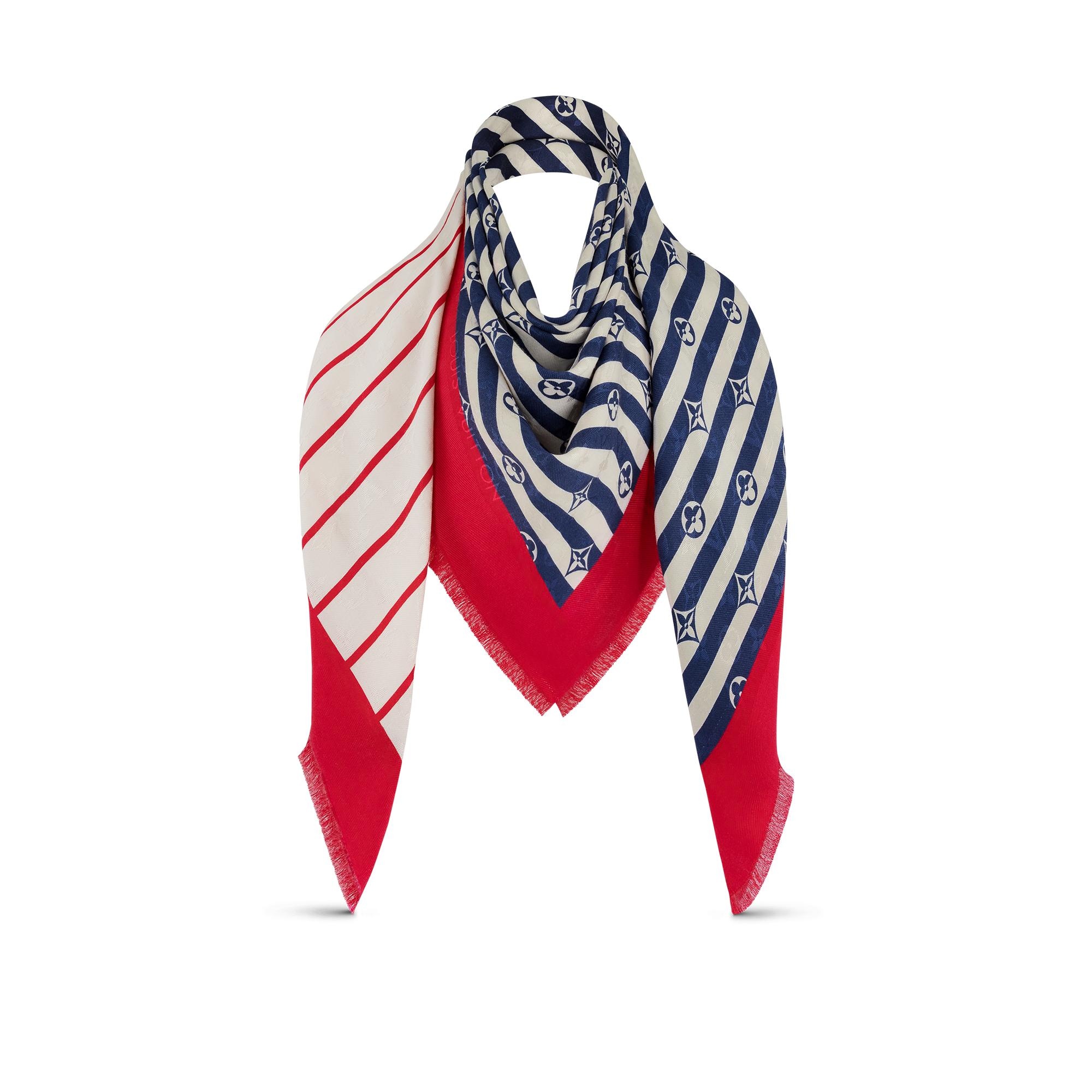 LV Escale Summer Stripes Shawl - 1