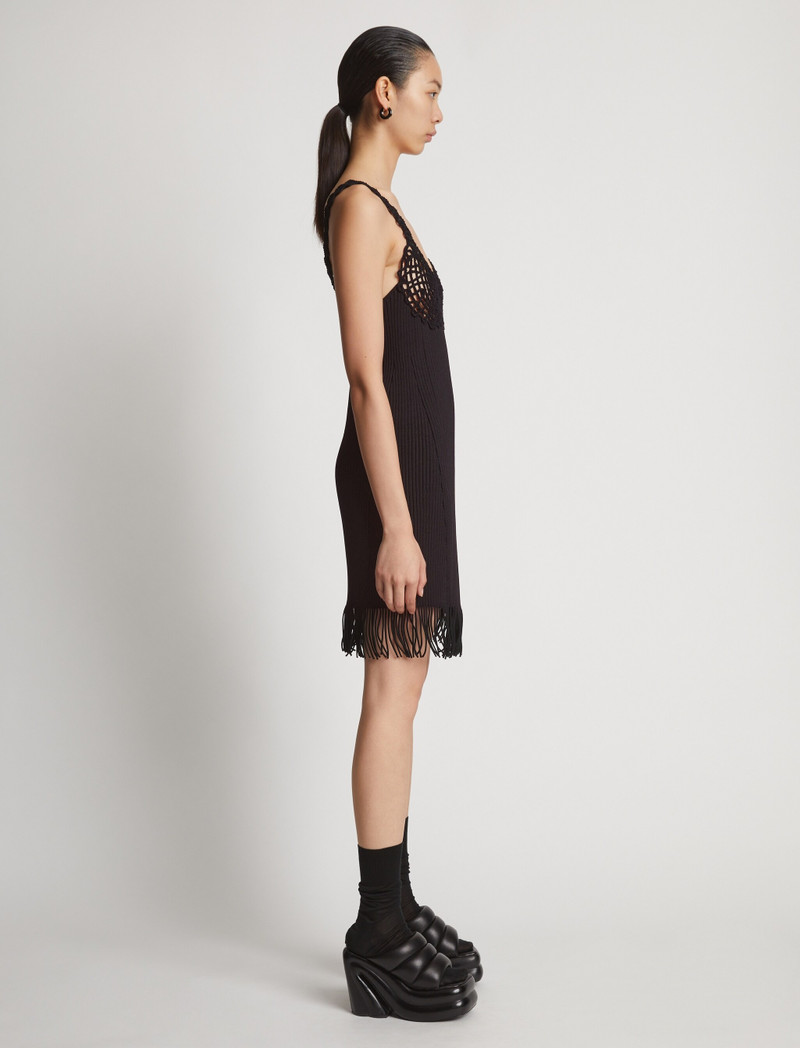 Rib Knit Lace Dress 3