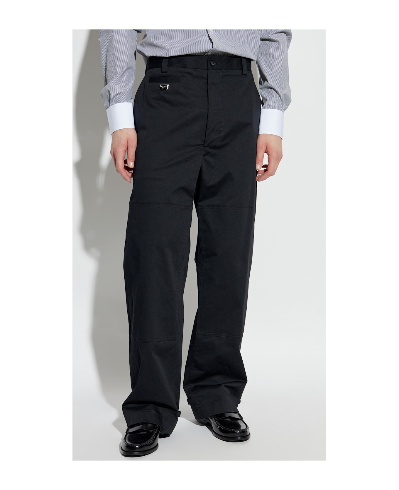 Dolce & Gabbana Cotton Pants With Stitching - 3