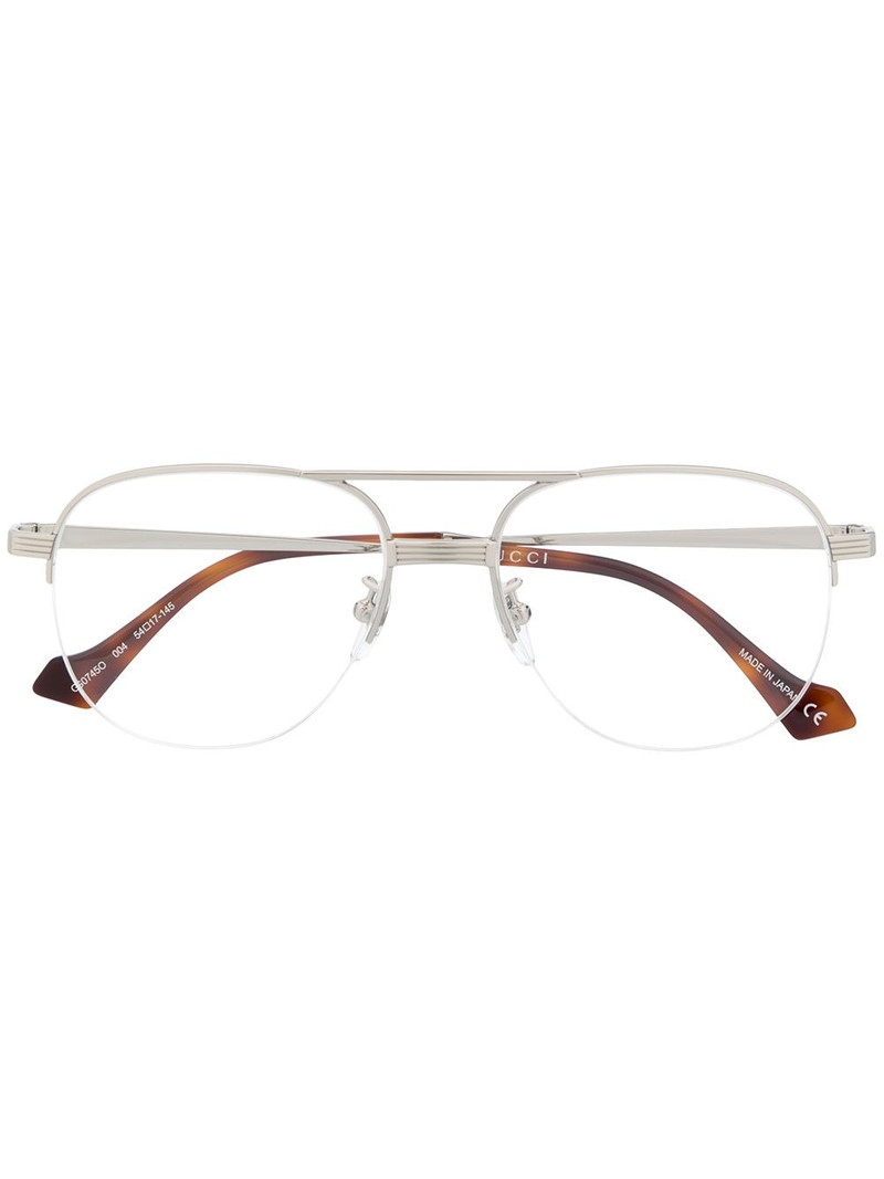 double-bridge pilot-frame glasses 1