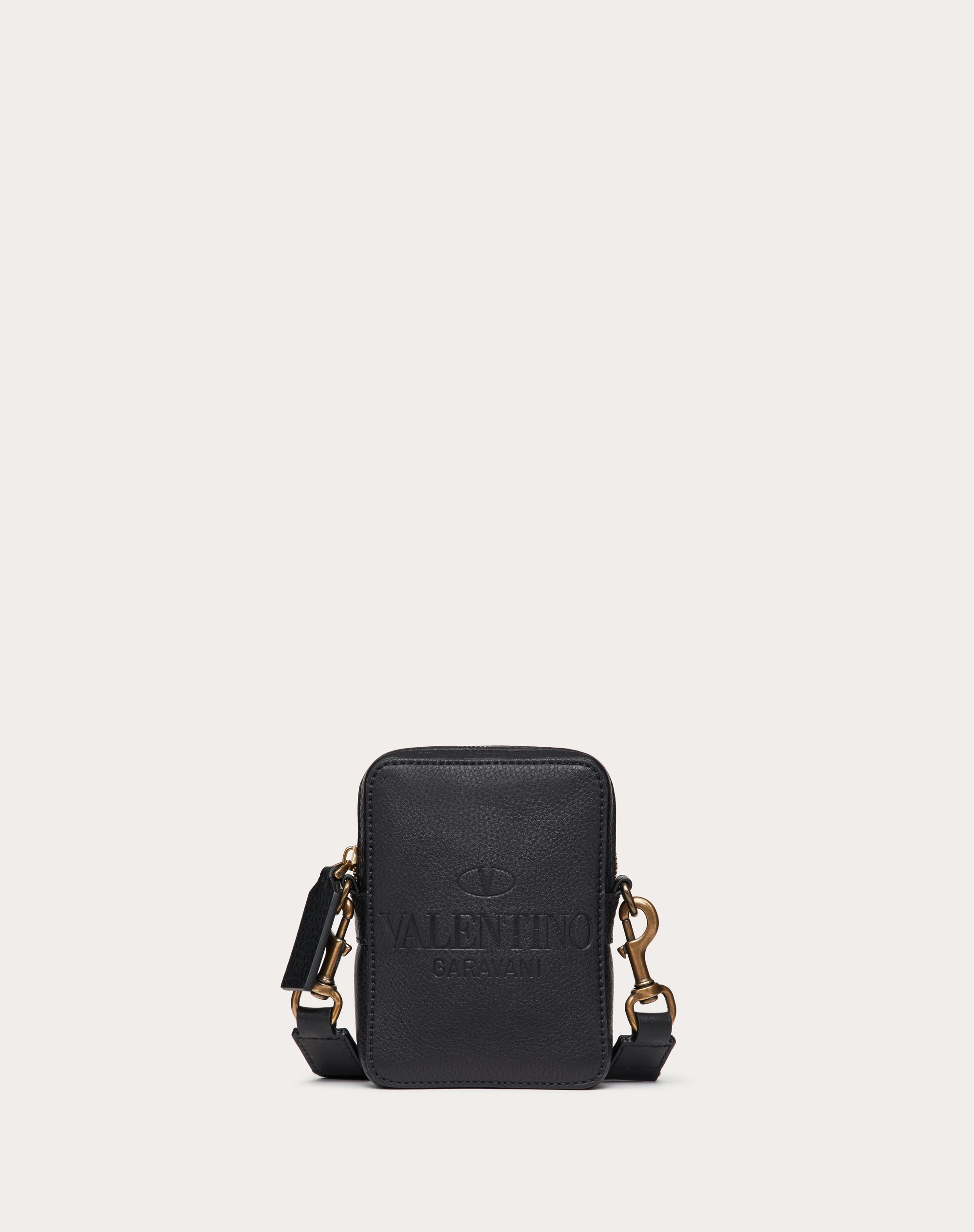SMALL VALENTINO GARAVANI IDENTITY LEATHER CROSSBODY BAG - 1