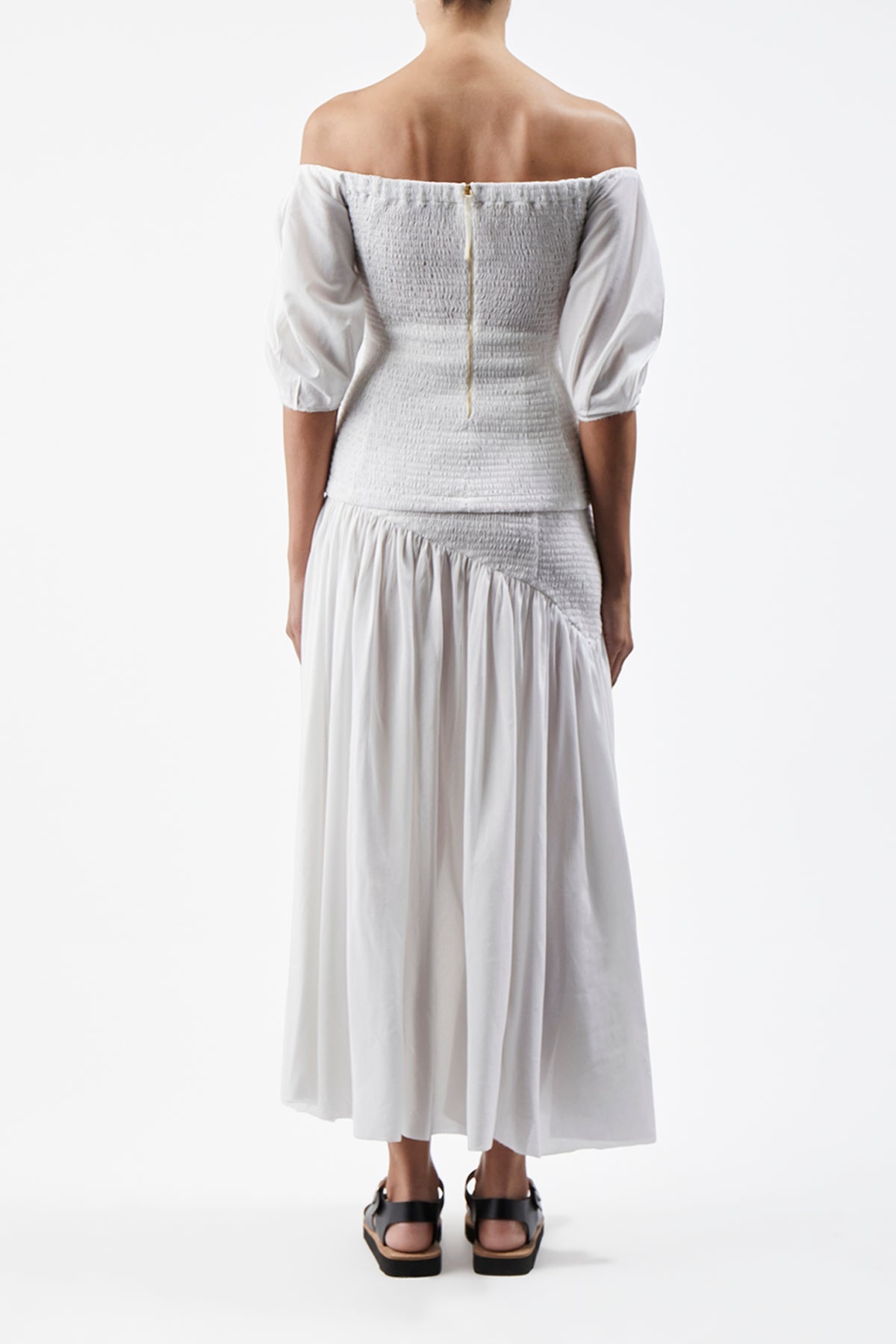 Lyre Blouse in Silk Linen - 5