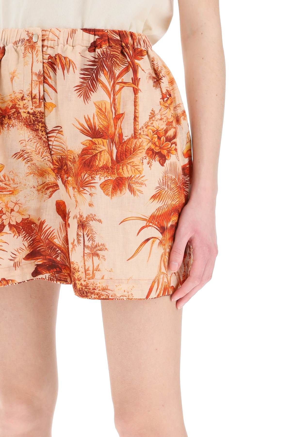 LINEN HO'OKIPA TOILE DE JOUY SHORTS - 5