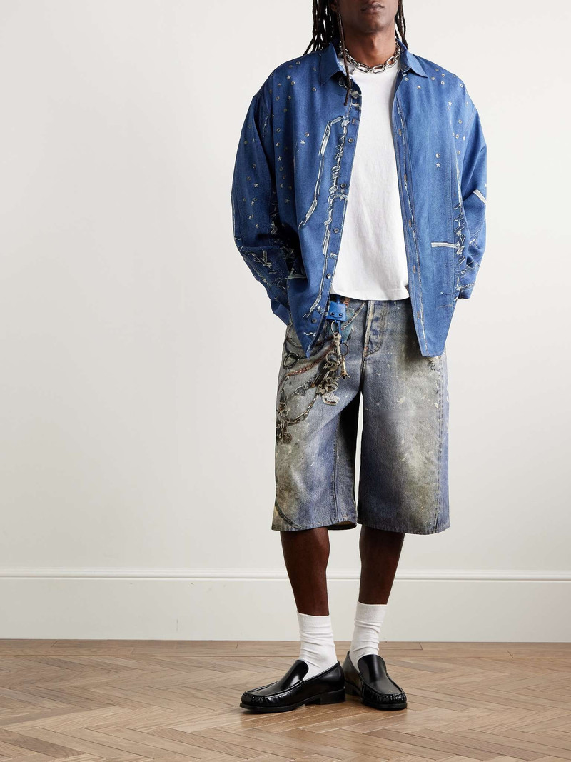 Acne Studios Setar Trompe L'oeil Crepe de Chine Shirt outlook