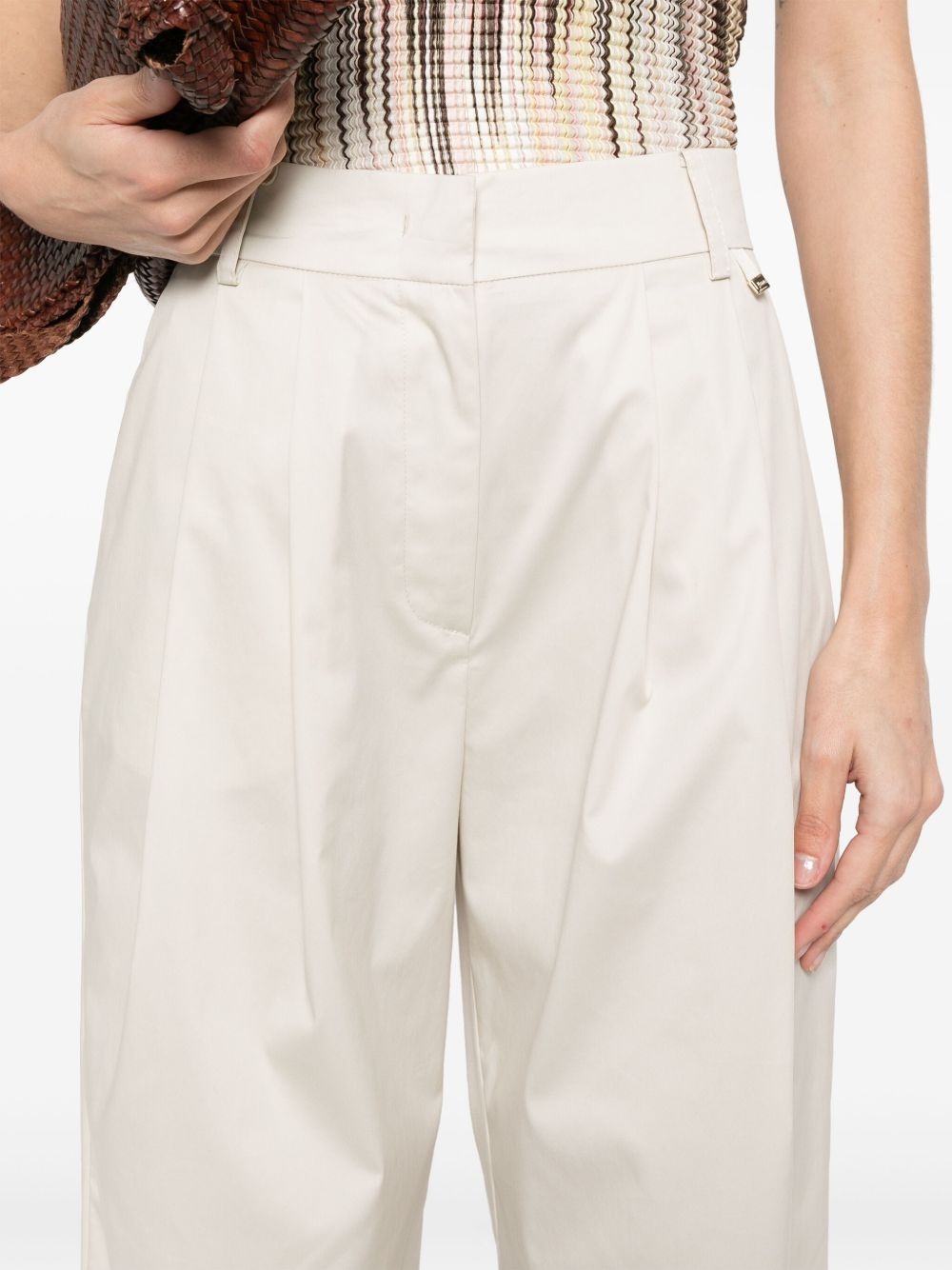 pleat-detailing trousers - 5
