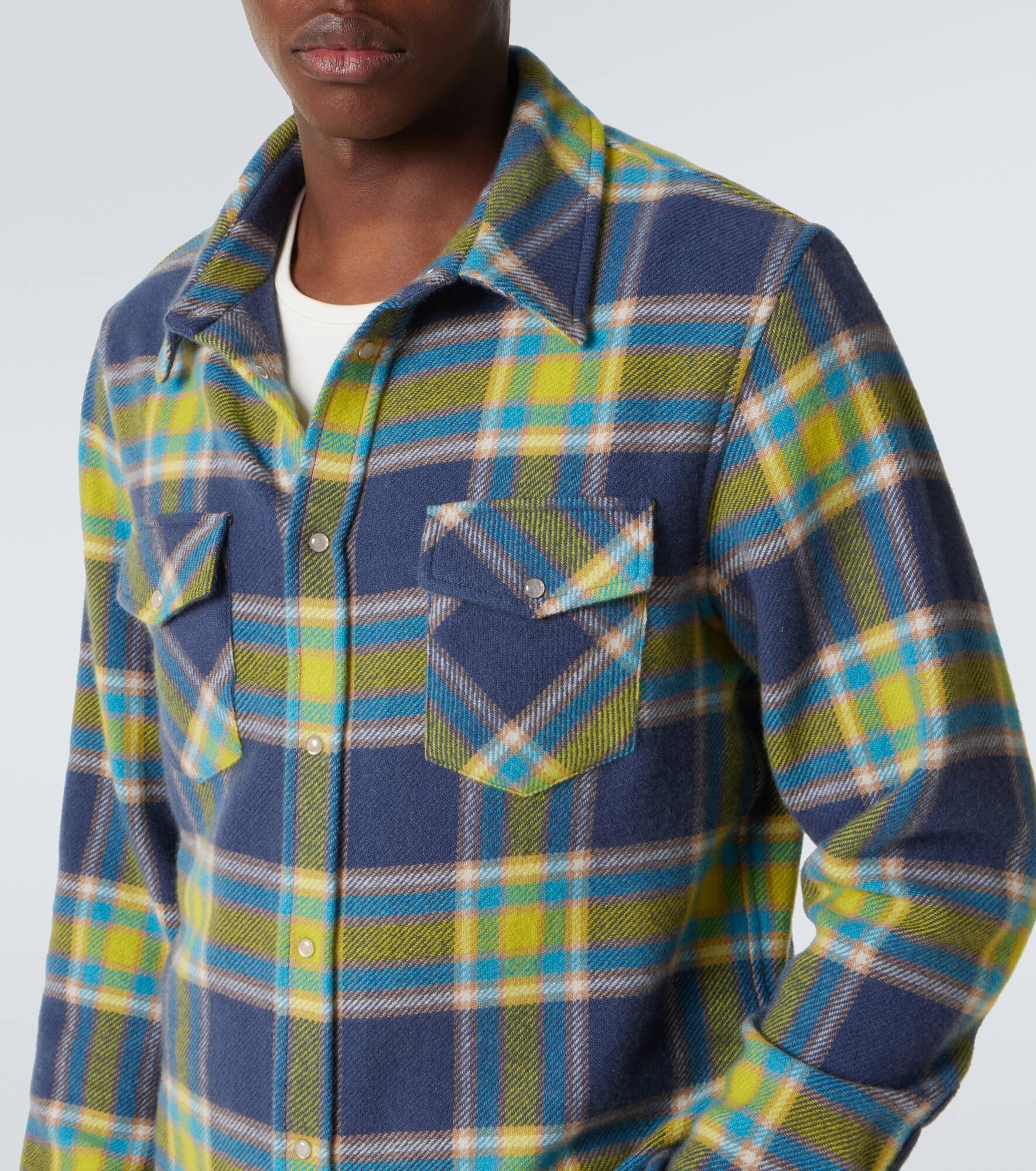 Explorer tartan cashmere shirt - 5