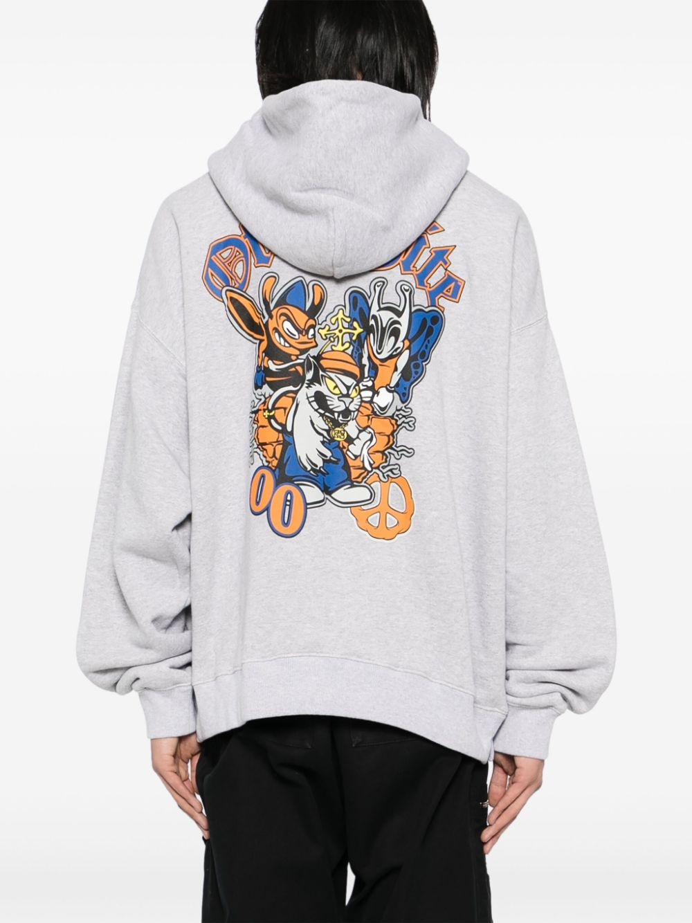 graphic-print hoodie - 4