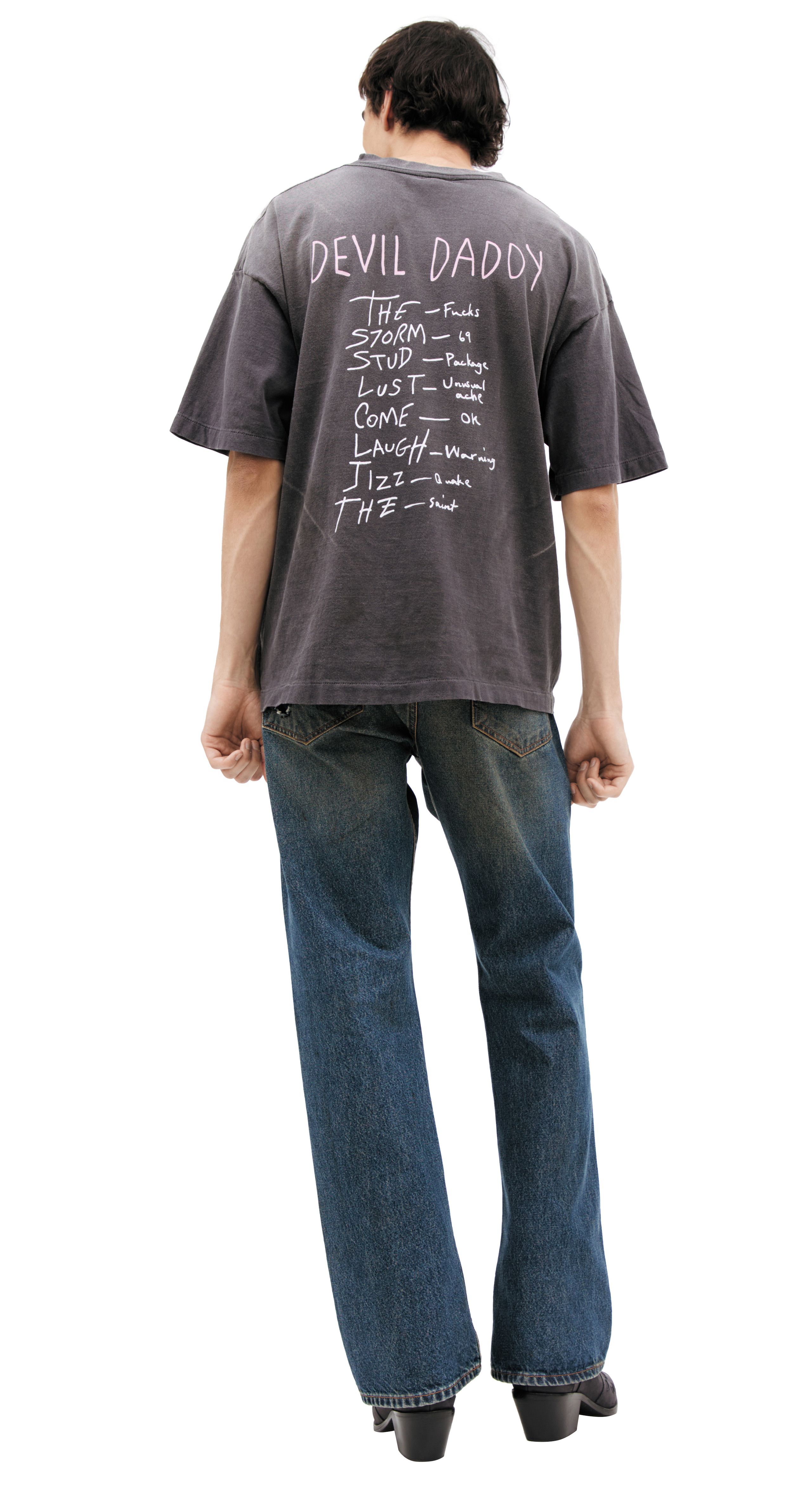 GREY T-SHIRT WITH PRINT - 3