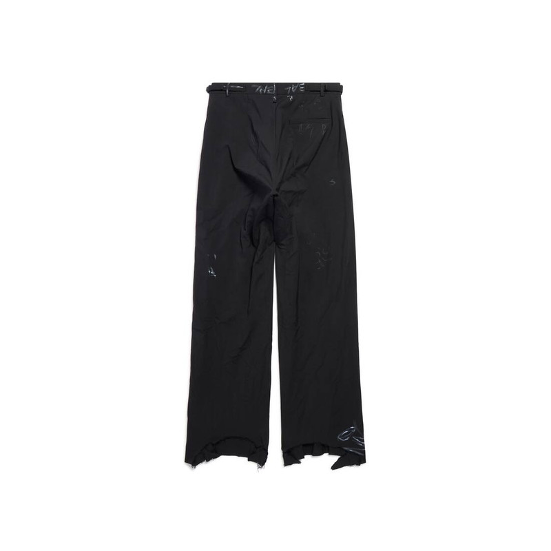 BALENCIAGA Graffiti Skater Tailored Pants in Black outlook