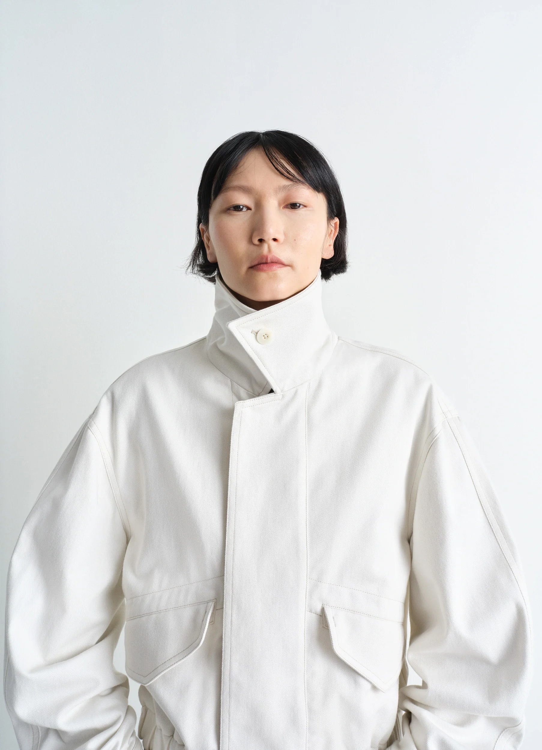 Lemaire｜JACKETS (SHORT BLOUSON (OW1149 LF1365 999)) Lemaire Short Blouson Cream White – Neighbour