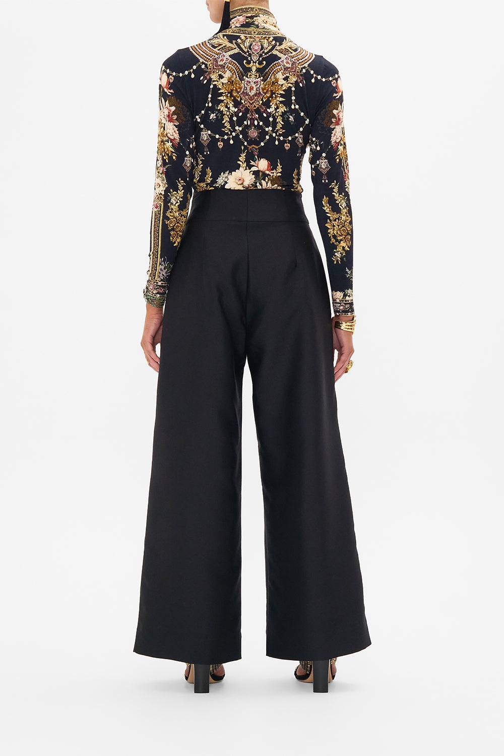 WIDE LEG PANT WITH BUTTONS - 3