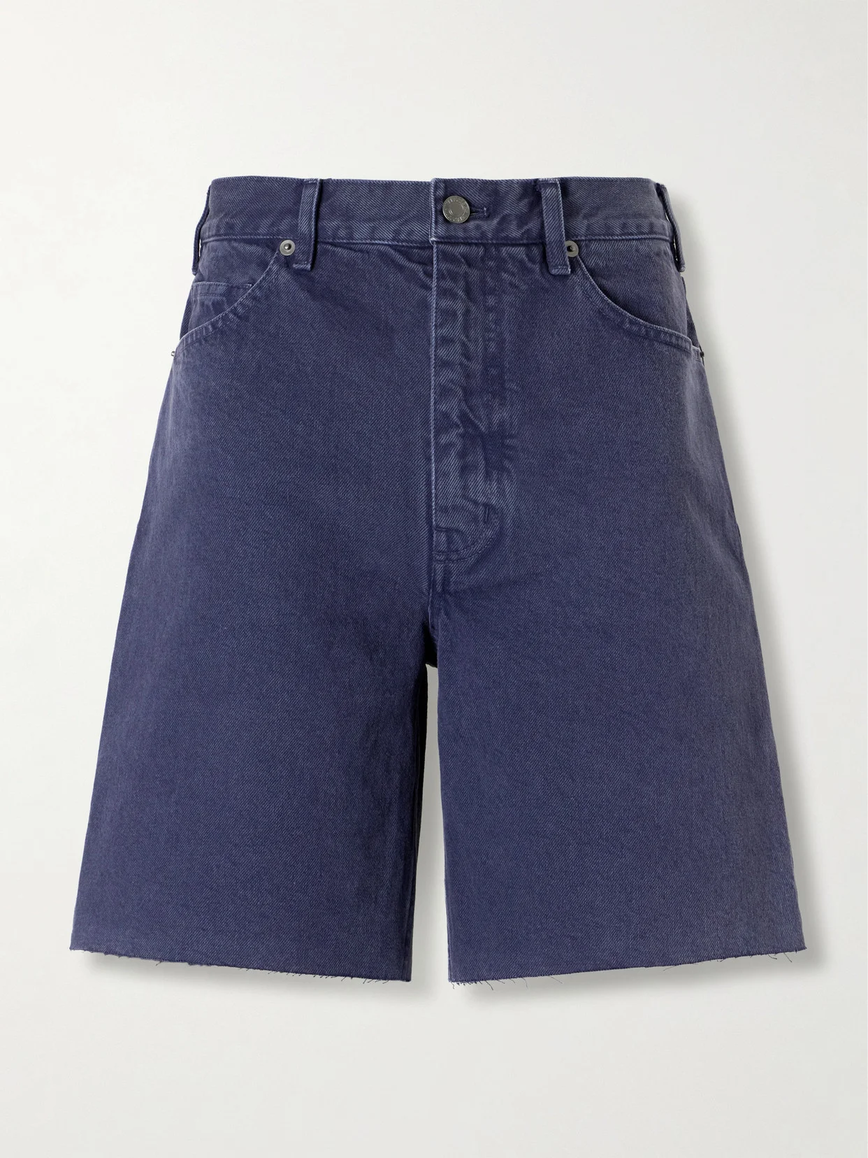 Russel Frayed Denim Shorts - 1